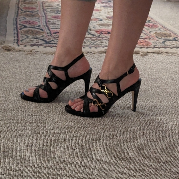 Cole Haan x Nike Air Collaboration Horsebit Slingback Leather Heel - Picture 10 of 12